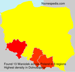 Surname Waniolek in Poland Surname Waniolek in Poland