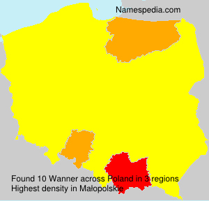 Surname Wanner in Poland Surname Wanner in Poland