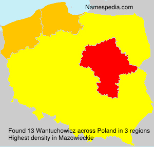 Surname Wantuchowicz in Poland Surname Wantuchowicz in Poland
