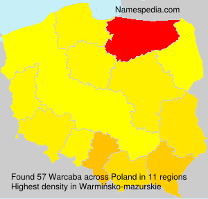 Surname Warcaba in Poland Surname Warcaba in Poland