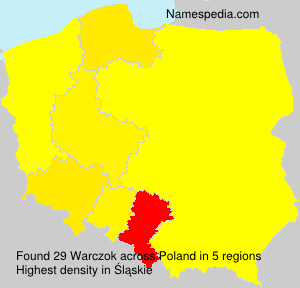 Surname Warczok in Poland Surname Warczok in Poland