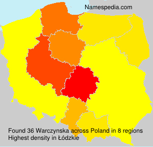 Surname Warczynska in Poland Surname Warczynska in Poland