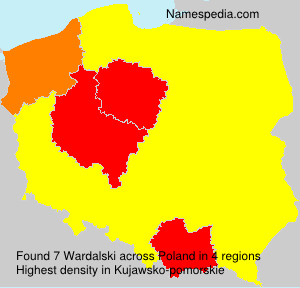 Surname Wardalski in Poland Surname Wardalski in Poland