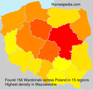 Surname Wardzinski in Poland Surname Wardzinski in Poland
