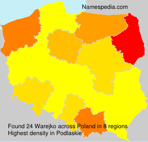 Surname Warejko in Poland Surname Warejko in Poland