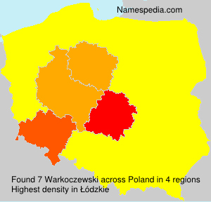 Surname Warkoczewski in Poland