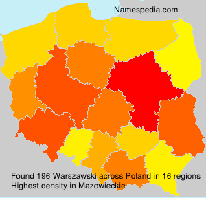 Surname Warszawski in Poland Surname Warszawski in Poland