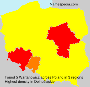 Surname Wartanowicz in Poland Surname Wartanowicz in Poland