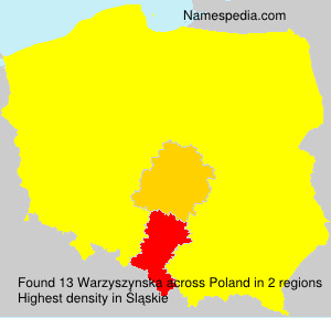 Surname Warzyszynska in Poland Surname Warzyszynska in Poland