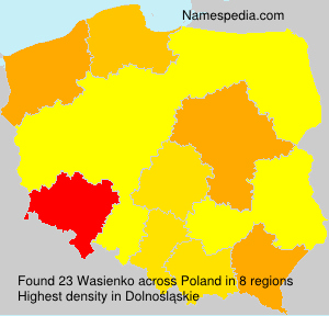 Surname Wasienko in Poland Surname Wasienko in Poland