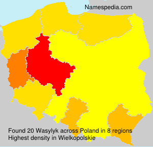 Surname Wasylyk in Poland Surname Wasylyk in Poland