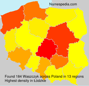 Surname Waszczyk in Poland Surname Waszczyk in Poland