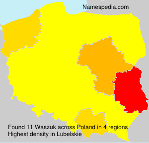 Surname Waszuk in Poland Surname Waszuk in Poland