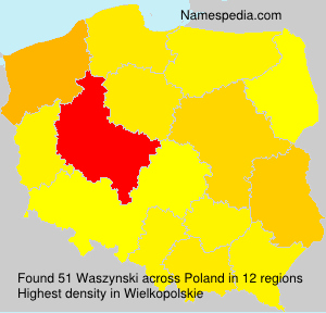 Surname Waszynski in Poland Surname Waszynski in Poland