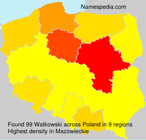 Surname Watkowski in Poland Surname Watkowski in Poland