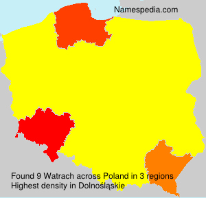 Surname Watrach in Poland Surname Watrach in Poland