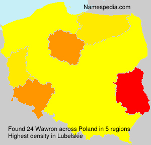 Surname Wawron in Poland Surname Wawron in Poland