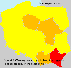 Surname Wawruszko in Poland Surname Wawruszko in Poland