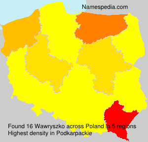 Surname Wawryszko in Poland Surname Wawryszko in Poland