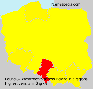 Surname Wawrzeczko in Poland Surname Wawrzeczko in Poland