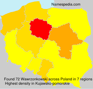Surname Wawrzonkowski in Poland Surname Wawrzonkowski in Poland