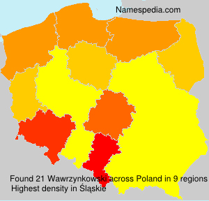 Surname Wawrzynkowski in Poland Surname Wawrzynkowski in Poland