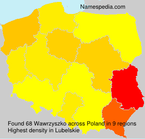Surname Wawrzyszko in Poland Surname Wawrzyszko in Poland