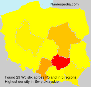 Surname Wcislik in Poland Surname Wcislik in Poland