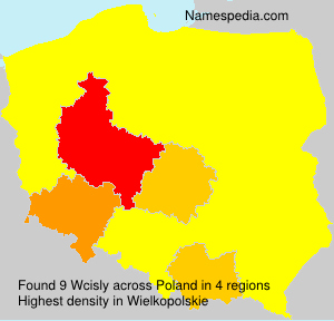 Surname Wcisly in Poland Surname Wcisly in Poland