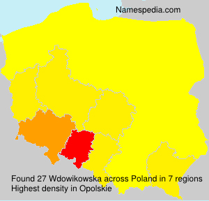 Surname Wdowikowska in Poland Surname Wdowikowska in Poland