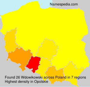Surname Wdowikowski in Poland
