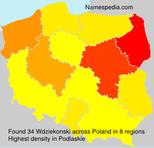 Surname Wdziekonski in Poland Surname Wdziekonski in Poland