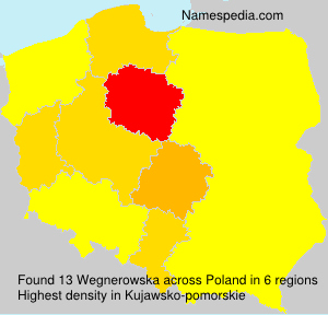 Surname Wegnerowska in Poland Surname Wegnerowska in Poland