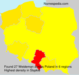 Surname Weideman in Poland Surname Weideman in Poland
