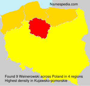 Surname Weinerowski in Poland Surname Weinerowski in Poland