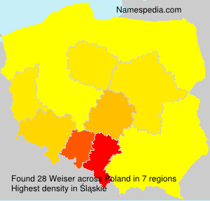 Surname Weiser in Poland Surname Weiser in Poland