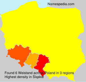 Surname Weistand in Poland Surname Weistand in Poland