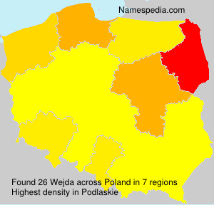 Surname Wejda in Poland Surname Wejda in Poland