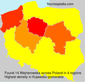 Surname Wejnerowska in Poland Surname Wejnerowska in Poland