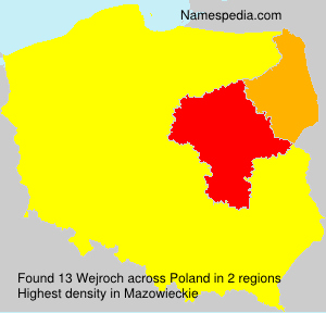 Surname Wejroch in Poland Surname Wejroch in Poland