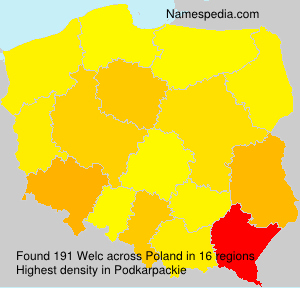 Surname Welc in Poland Surname Welc in Poland