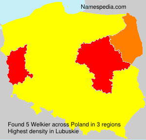 Surname Welkier in Poland Surname Welkier in Poland