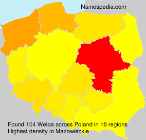 Surname Welpa in Poland Surname Welpa in Poland
