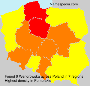 Surname Wendrowska in Poland Surname Wendrowska in Poland
