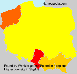 Surname Wenklar in Poland Surname Wenklar in Poland