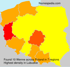 Surname Wenne in Poland Surname Wenne in Poland