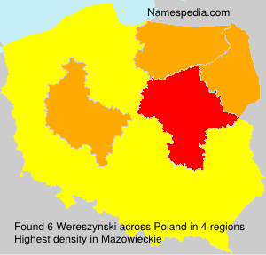 Surname Wereszynski in Poland Surname Wereszynski in Poland