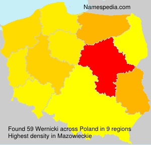 Surname Wernicki in Poland Surname Wernicki in Poland
