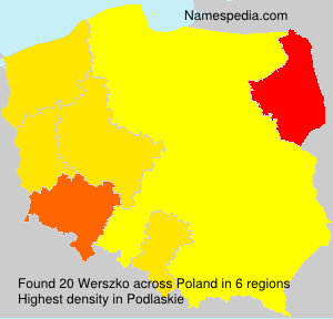 Surname Werszko in Poland Surname Werszko in Poland