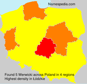 Surname Werwicki in Poland Surname Werwicki in Poland